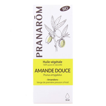 Huile Végétale Amande Douce Bio 50ml Pranarôm