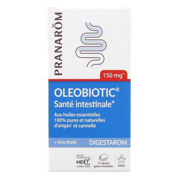 Digestarom Oleobiotic Santé Intestinale x15 capsules gastro-résistantes Pranarôm