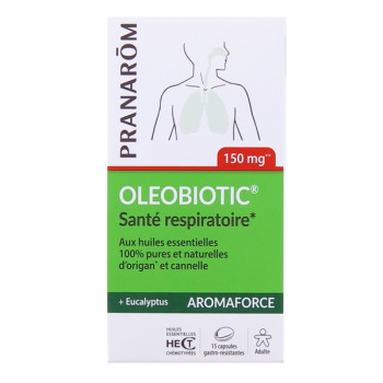 Aromaforce Oleobiotic Santé Respiratoire x15 capsules Pranarôm