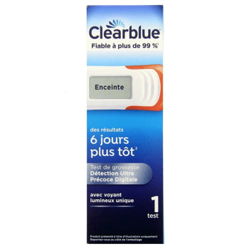 Clearblue Test de Grossesse Digital Détection Ultra Précoce x1