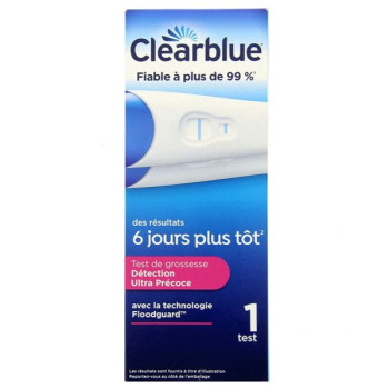 Clearblue Test de Grossesse Visuel Détection Ultra Précoce x1