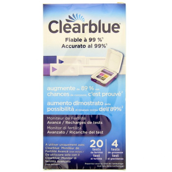 Clearblue Recharge Moniteur de Fertilité Avancé Sticks