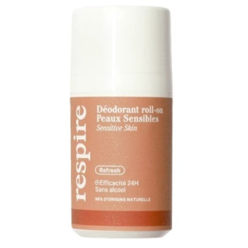 Déodorant Roll-on Peaux Sensibles 24h 15ml Respire
