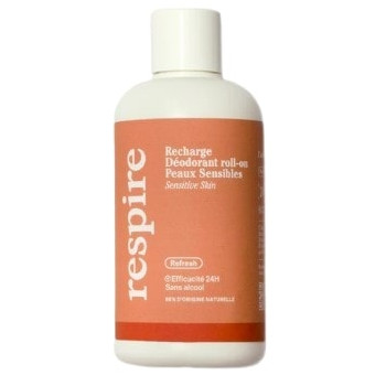 Eco-Recharge Déodorant Roll-on Peaux Sensibles 24h 150ml Respire