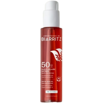 Alga Maris Huile Solaire Satinée SPF50 Bio 125ml LdBiarritz