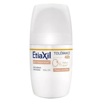Anti-transpirant Roll-on Tolérance 48h Peaux sensibles 50ml Etiaxil
