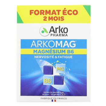 Arkomag Magnésium Vitamine B6 x120 gélules Arkopharma
