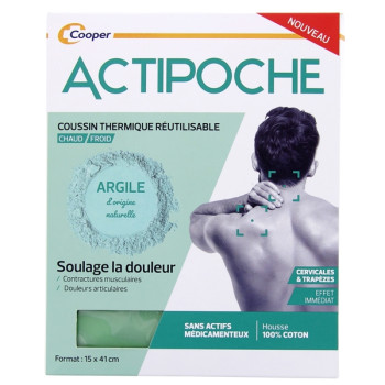 Actipoche Argile Coussin Thermique Cervicales & Trapèzes
