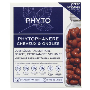 Phytophanère Cheveux et Ongles 2x120 capsules Phyto