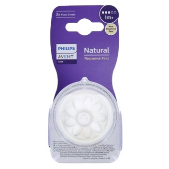 Tétines Natural Response Débit 3 x2 Avent