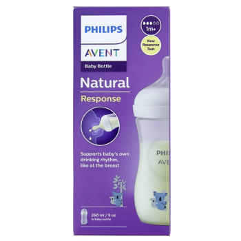 Biberon Natural Response 1m+ Koala 260ml Avent