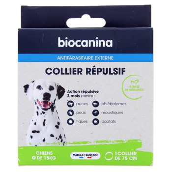 Collier Répulsif Chiens +15kg x1 Biocanina