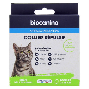 Collier Répulsif Chats x1 Biocanina