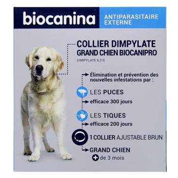 Biocanipro Collier Antiparasitaire Grand Chien x1 Biocanina