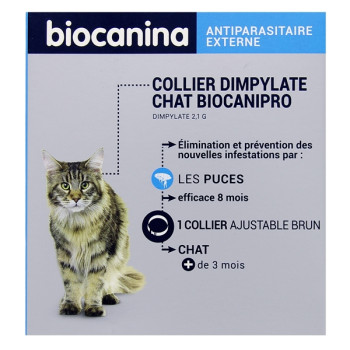 Biocanipro Collier Antiparasitaire Chat x1 Biocanina