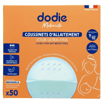 Coussinets d'allaitement Ultra-fins Jour x50 Dodie