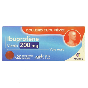 Ibuprofène 200mg x20cpr enrobés Viatris