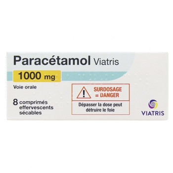 Paracétamol 1000mg x8cpr effervescents Viatris