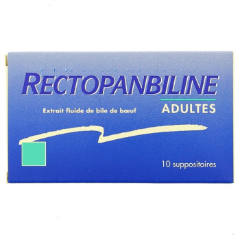Rectopanbiline Adultes x10 Suppositoires