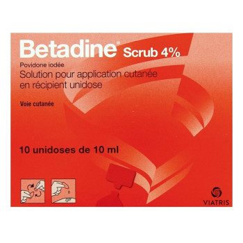 Betadine Scrub 4% x10 unidoses