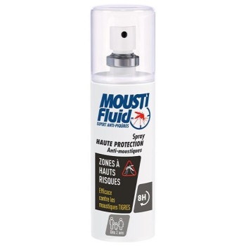 Moustifluid Spray Haute Protection Anti-Moustiques Zones à Hauts Risques 100ml