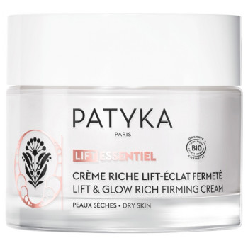 Lift Essentiel Crème Riche Lift-Éclat Fermeté Peaux Sèches Bio 50ml Patyka
