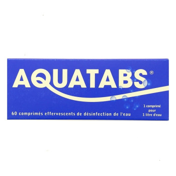 Aquatabs 1cpr/litre x60cpr
