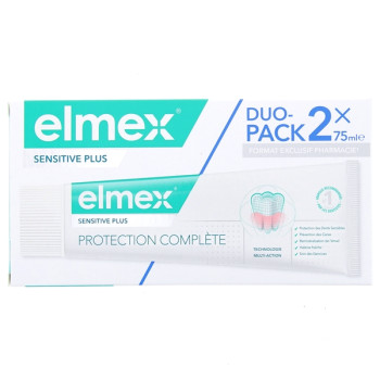 Sensitive Plus Dentifrice Protection Complète 2x75ml Elmex