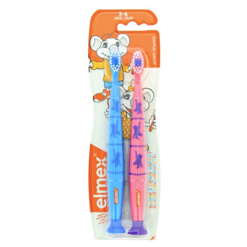 Brosse à Dents Enfants 3-6 ans x2 Elmex