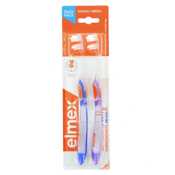 Anti-Caries InterX Brosse à Dents Souple x2 Elmex
