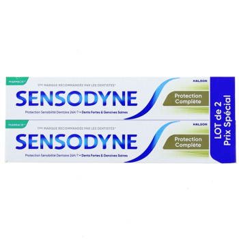 Dentifrice Protection Complète 2x75ml Sensodyne