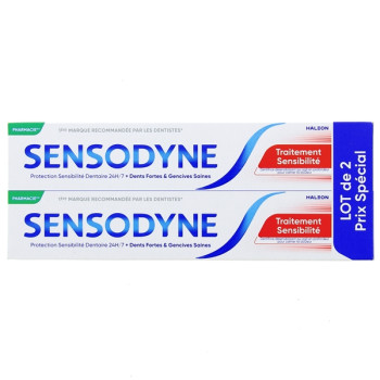 Dentifrice Traitement Sensibilité 2x75ml Sensodyne