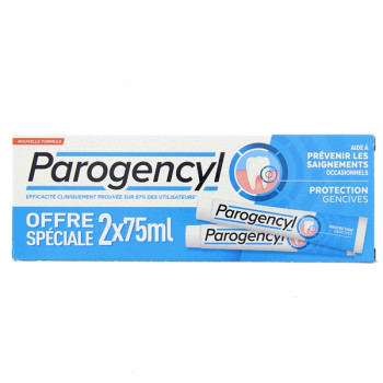 Dentifrice Protection Gencives 2x75ml Parogencyl