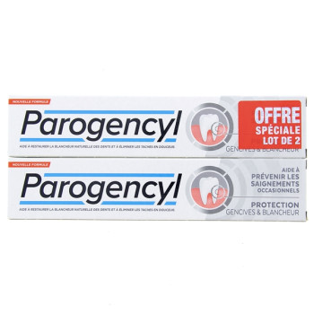 Dentifrice Protection Gencives & Blancheur 2x75ml Parogencyl