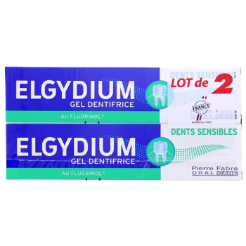 Dentifrice Dents Sensibles 2x75ml Elgydium