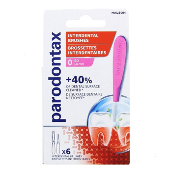 Brossettes Interdentaires 0,4mm (Taille 0) x6 Parodontax