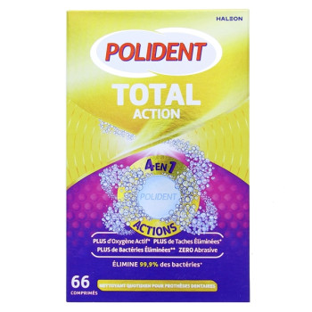 Polident Nettoyant Total Action 4en1 x66cpr
