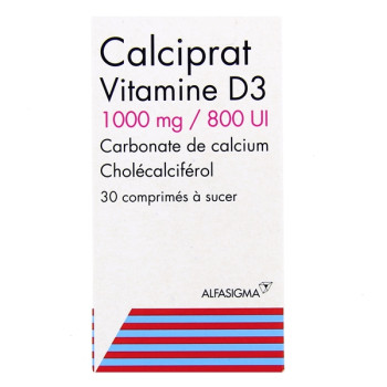 Calciprat Vitamine D3 1000mg/800UI x30cpr