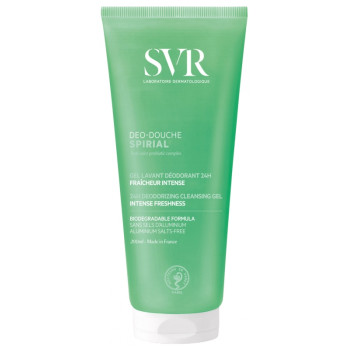 Spirial déo-douche Gel lavant fraîcheur intense 24h 200ml SVR