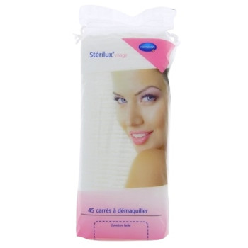 Stérilux Coton carré à démaquiller x45