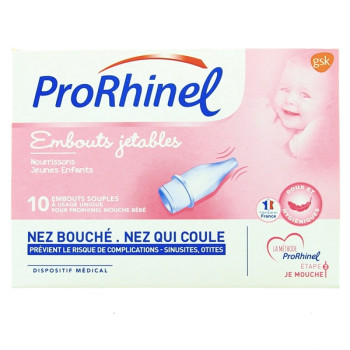 Prorhinel Embouts Jetables pour Mouche Bébé x10