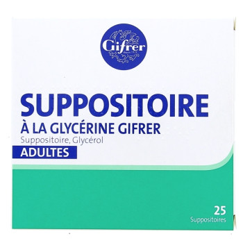 Suppositoire à la glycérine x25 Gifrer