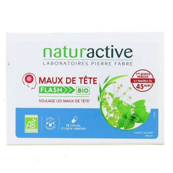 Maux de Tête Flash Bio x14 gélules végétales Naturactive