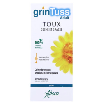 Grintuss Sirops Adulte Toux Sèche et Grasse 180g Aboca
