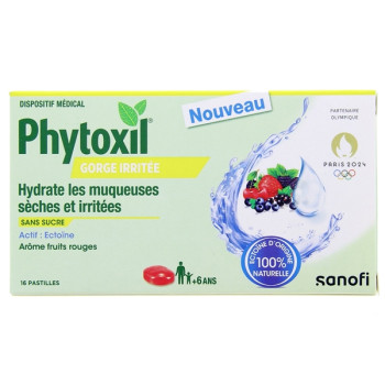 Phytoxil Gorge Irritée Fruits Rouges x16 pastilles