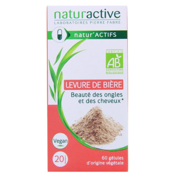 Levure de Bière Bio x60 gélules végétales Naturactive