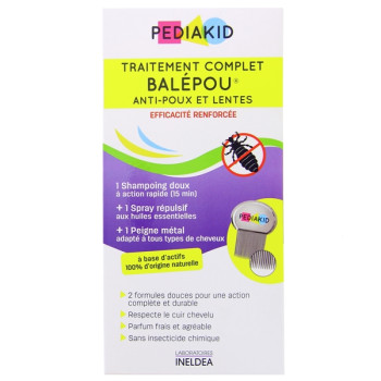 Pediakid Balépou Traitement Complet Anti-Poux et Lentes