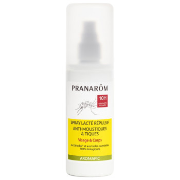 Aromapic Spray Lacté Anti-moustiques & Tiques 100ml Pranarôm