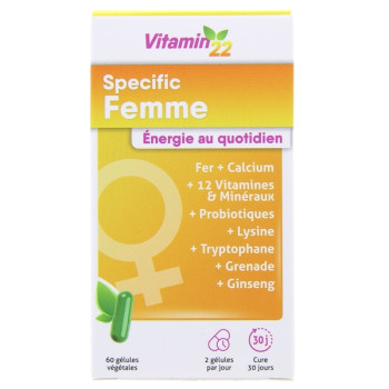 Specific Femme x60 gélules végétales Vitamin'22