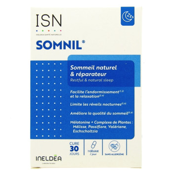 ISN Somnil x30 gélules végétales Ineldea